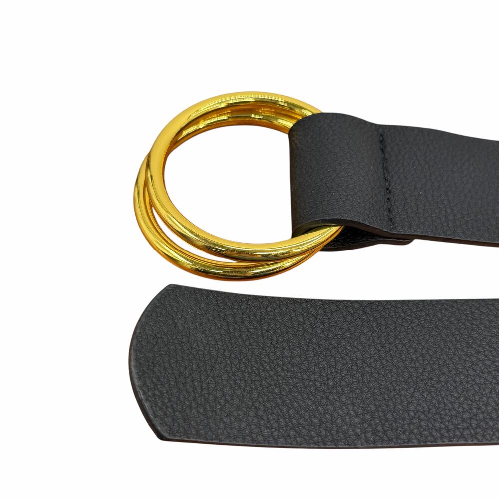 B-Low The Belt Tumble Vegan Leather Wrap Belt Women L/XL Black Modern Minimalist - Picture 5 of 11